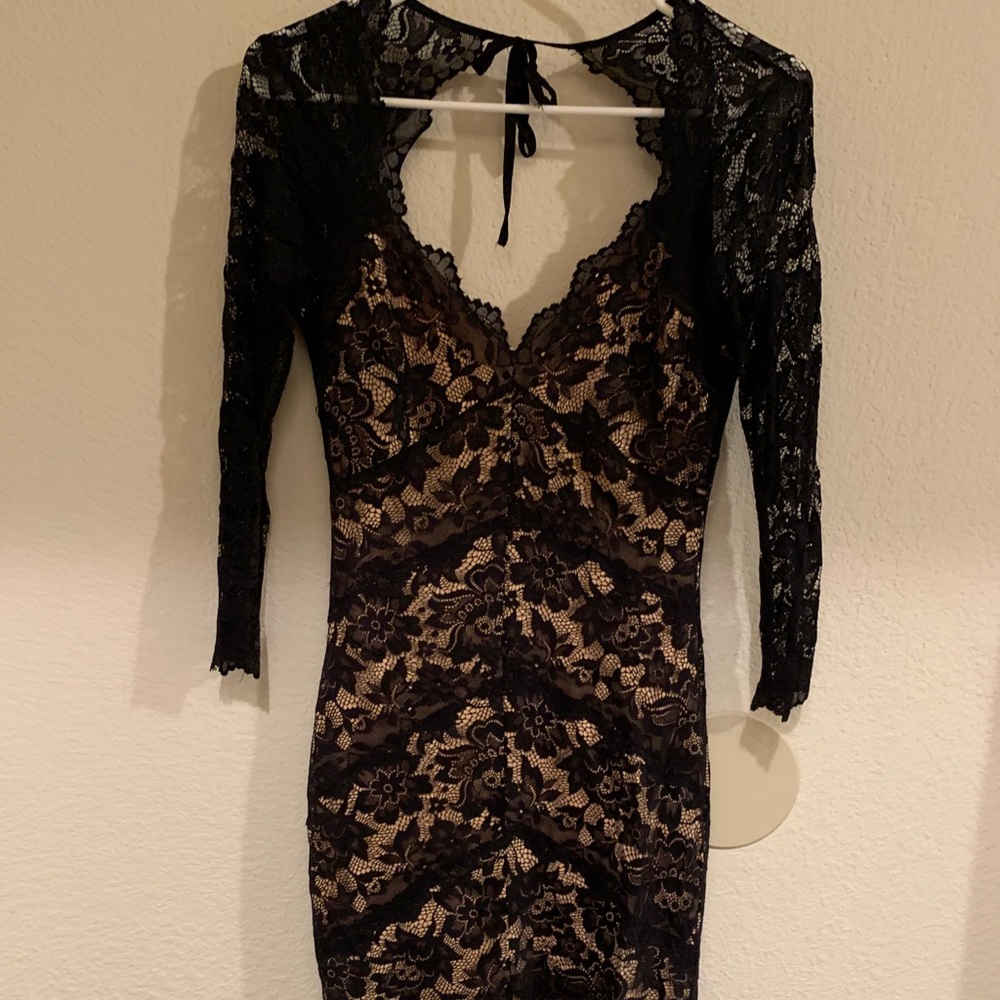 Black lace Bebe dress